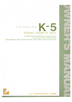 Luxman K-5-Owners-Manual